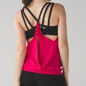 Lululemon Nouveau Limits Tank - Boom Juice/Black